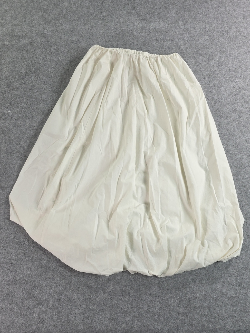 FARM Rio White Balloon Skirt M Medium Bubble Tiered Midi Cotton Anthropologie